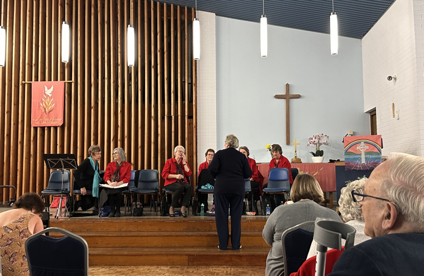 Visit to Church Gresley to hear the Leaside Singers and the Boundary